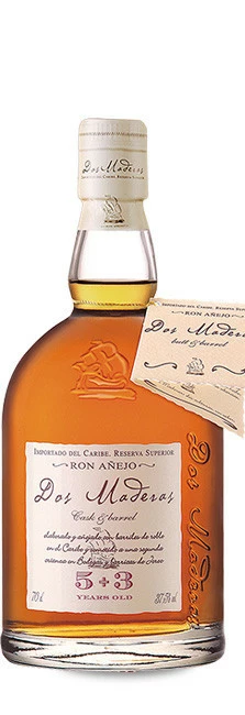 Ron Dos Maderas Añejo 5+3 70 Cl.