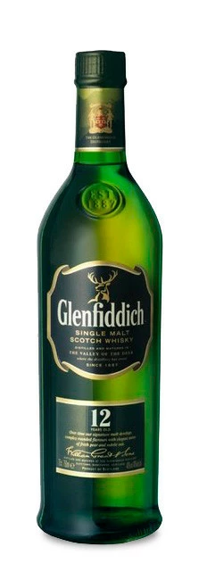 Glenfiddich 12 Años Single Malt Scotch Whisky 70 Cl.